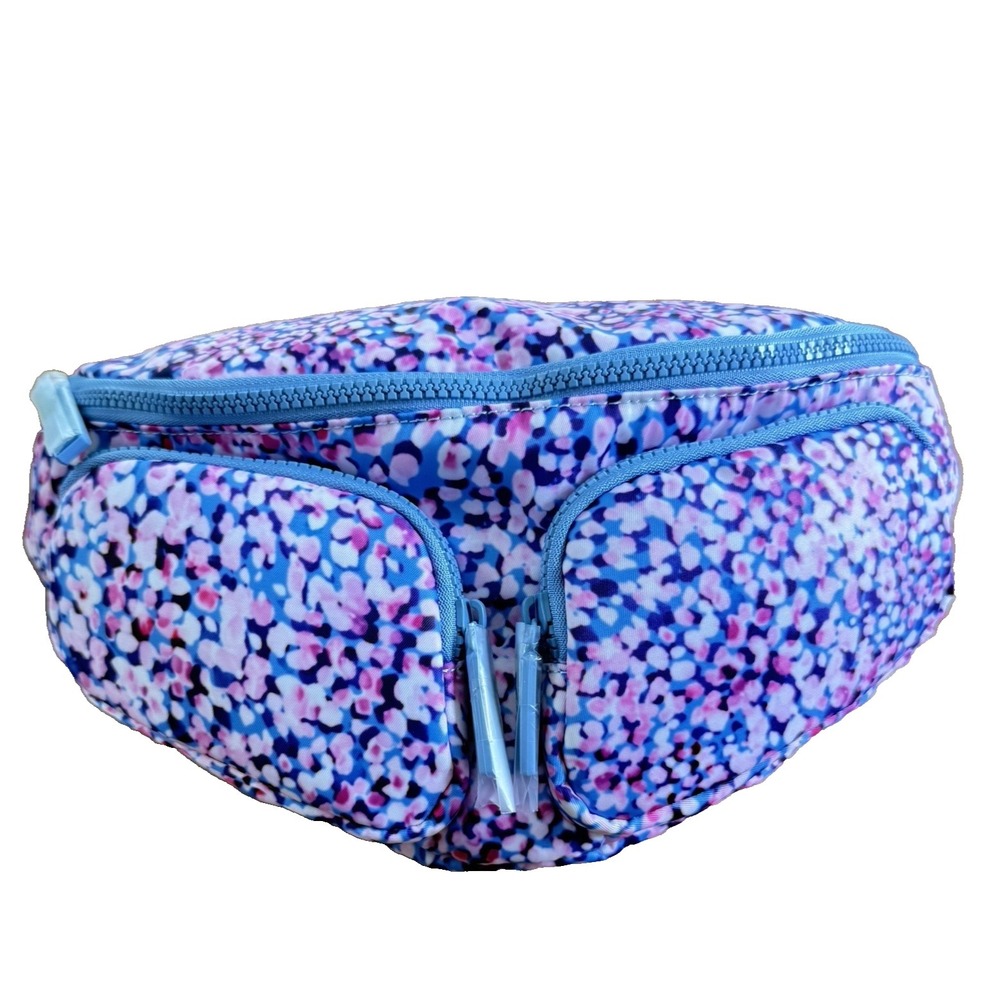 Wildfox Multi-Pocket Fanny Pack Belt Bag Crossbody Sling Confetti Y2K Athleisure - Picture 2 of 16